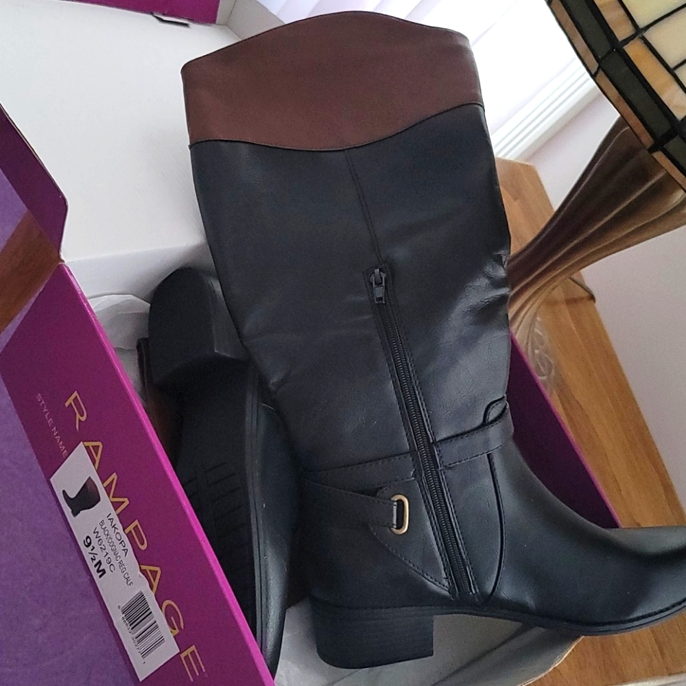 brown /black boots